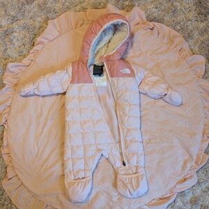 The North Face Pink Baby Snowsuit